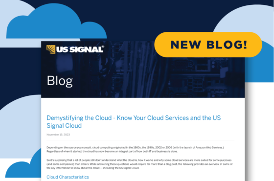 Demystifying the Cloud - Know Your Cloud Services and the US Signal Cloud