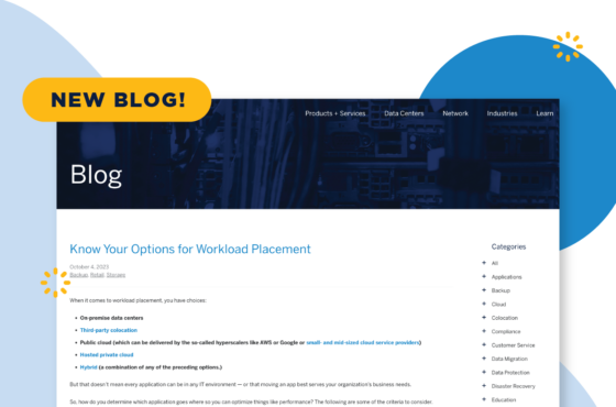 Know Your Options for Workload Placement